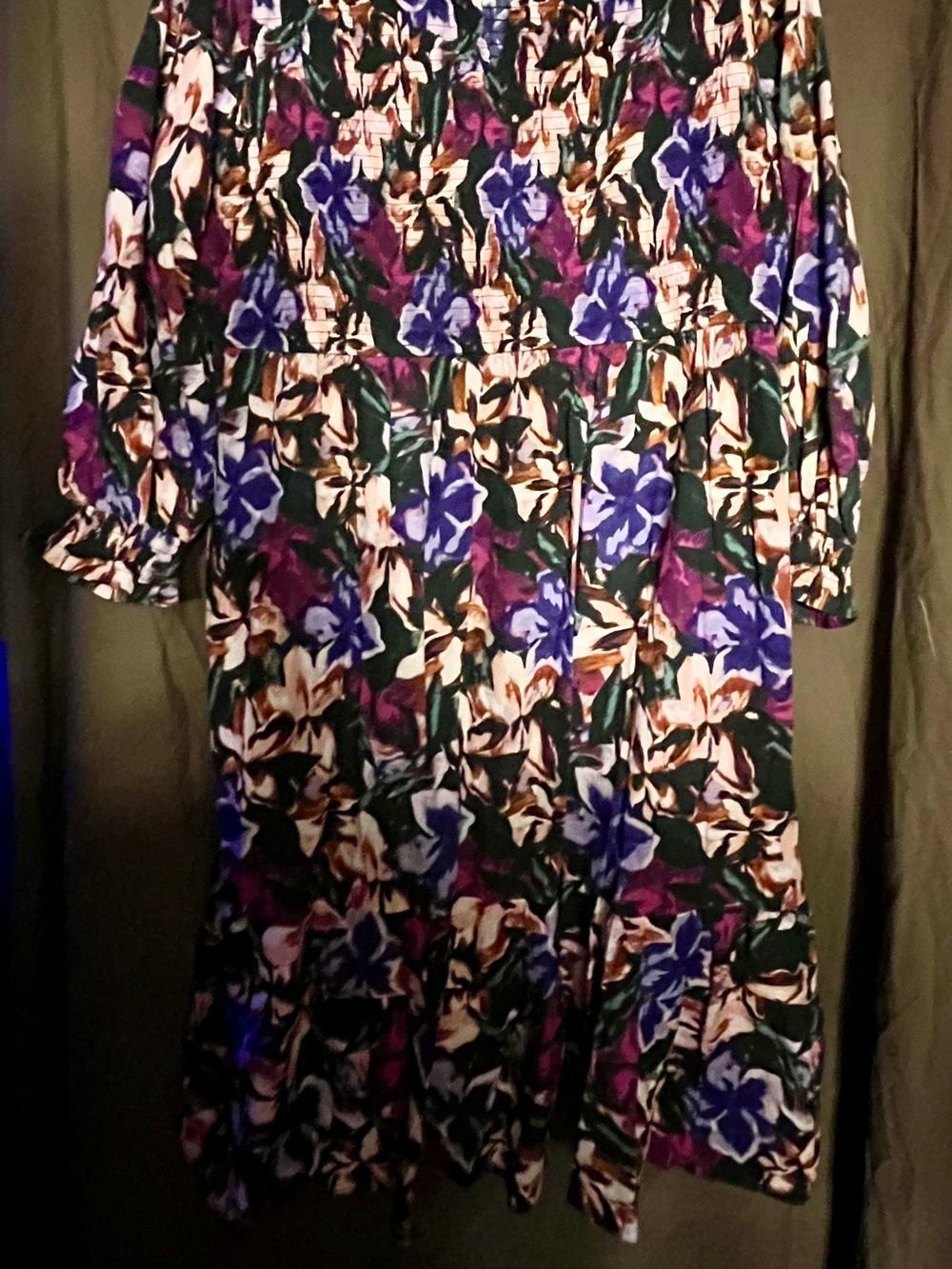 Terra & Sky Green, Purple & Pink Floral Sleeveless Top
